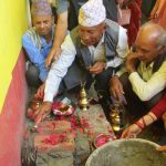 उपाध्यक्ष श्रेष्ठले गरे मोती मावि बरौंलामा युवा कवि मोतीराम भट्टको शालीक शिलान्यास 