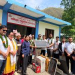 रोटरी क्लब अफ राप्तीद्वारा प्युठानको माझिदमार सामुदायिक स्वास्थ्य ईकाइलाई सामाग्री सहयोग